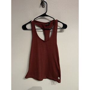 Vuori Women’s Small Lux Performance Racerback Tank Top Red